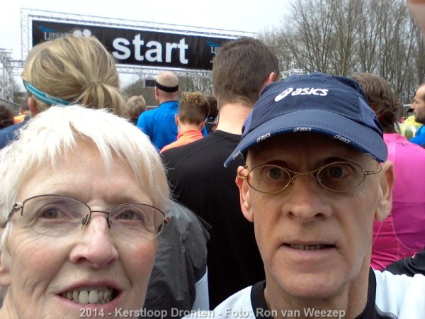 Ria en Ron voor de start